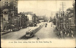 Penn Street, 5th Street Reading, PA Postcard Postcard