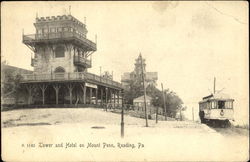 Tower And Hotel On Mount Penn Reading, PA Postcard Postcard