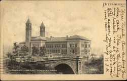 Carnegie Library, Schenley Park Postcard