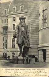 William Penn Statue Philadelphia, PA Postcard Postcard