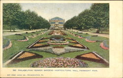 Sunken Gardens Horticultural Hall, Fairmount Park Postcard