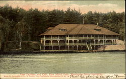 New Pavilion And Café, Pine Island Park Postcard