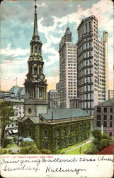 St. Paul's Church New York, NY Postcard Postcard