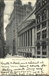 Stock Exchange, Broad St New York, NY Postcard Postcard