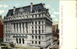 Hall Of Records New York, NY Postcard Postcard