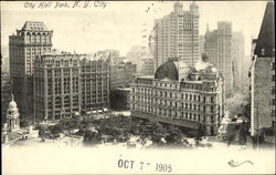 City Hall Park Postcard