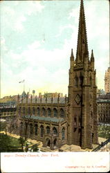 Trinity Church New York, NY Postcard Postcard