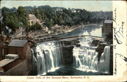 Lower Falls Of The Genesee River Rochester, NY Postcard Postcard