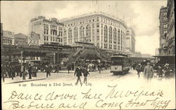 Broadway & 33Rd Street Postcard