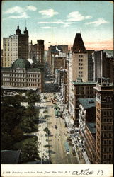 Broadway South From Reade Street Postcard