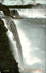 General View American And Horseshoe Falls Niagara, NY Postcard Postcard