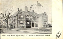 High School Oyster Bay, NY Postcard Postcard