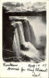 Terrapin Rock And Horse Shoe Fall Niagara Falls, NY Postcard Postcard