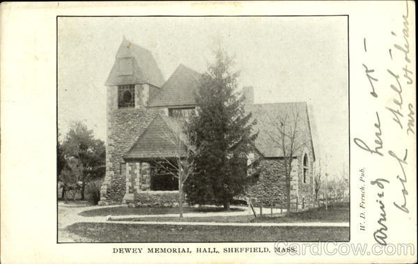 Dewey Memorial Hall Sheffield, MA