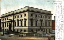 Public Library Fall River, MA Postcard Postcard