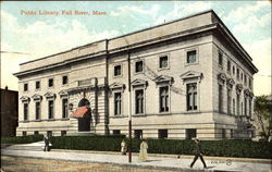 Public Library Fall River, MA Postcard Postcard