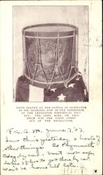 Drum Beaten At The Battle Of Lexington Postcard