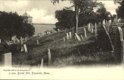 Burial Hill Plymouth, MA Postcard Postcard