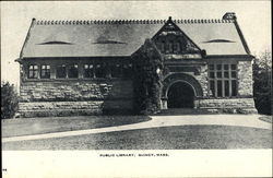 Public Library Quincy, MA Postcard Postcard