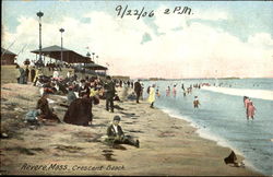 Crescent Beach Revere, MA Postcard Postcard