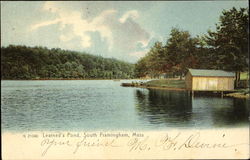 Learned's Pond Framingham, MA Postcard Postcard