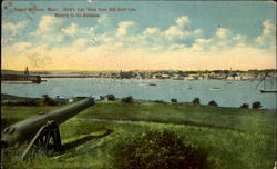 Bird's Eye View From Old Fort Lee Salem, MA Postcard Postcard