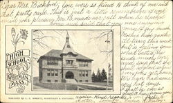 High School Whitman, MA Postcard Postcard