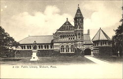 Public Library Woburn, MA Postcard Postcard