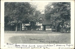 Shakespeare, Wellesley College Massachusetts Postcard Postcard