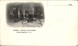 Lobby Hotel Guilford Greensboro, NC Postcard Postcard