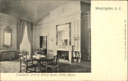 President's Private Dining Room, White House Postcard