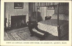 John And Abigail Adams Bed Room, 135 Adams St. Quincy, MA Postcard Postcard