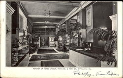 Rotunda Of Hotel Lincoln, Penn Ave. & Fifth St Postcard