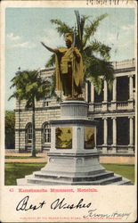 Kamehameha Monument Postcard