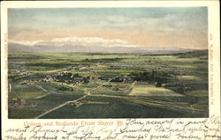 Colton And Redlands From Slover Mt California Postcard Postcard