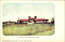 Pavilion, City Park Denver, CO Postcard Postcard