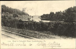 Bend In Schuylkill River Conshohocken, PA Postcard Postcard