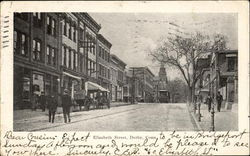 Elizabeth Street Derby, CT Postcard Postcard