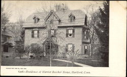 Residence Of Harriet Beecher Stowe Hartford, CT Postcard Postcard