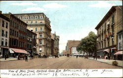 View Of Main Street Hartford, CT Postcard Postcard