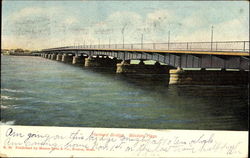 Harvard Bridge Boston, MA Postcard Postcard