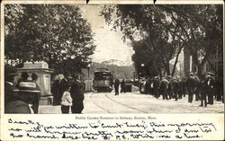 Public Garden Entrance To Subway Boston, MA Postcard Postcard