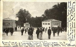 Park Street Subway Entrance Boston, MA Postcard Postcard