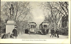 Public Garden Subway Entrance Postcard