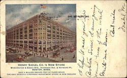 Henry Siegel Co.'s New Store, Washington & Essex Sts. Boston, MA Postcard Postcard