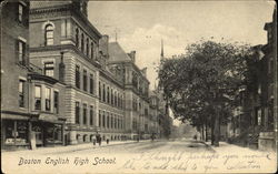 Boston English High School Massachusetts Postcard Postcard