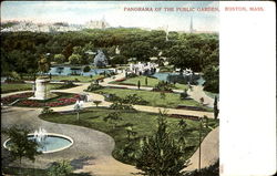 Panorama Of The Public Garden Postcard