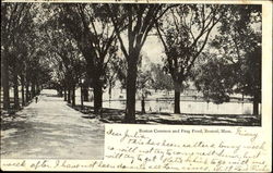 Boston Common And Frog Pond Massachusetts Postcard Postcard