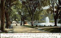 The Frog Pond Boston, MA Postcard Postcard