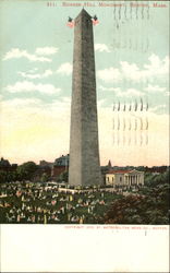 Bunker Hill Monument Boston, MA Postcard Postcard